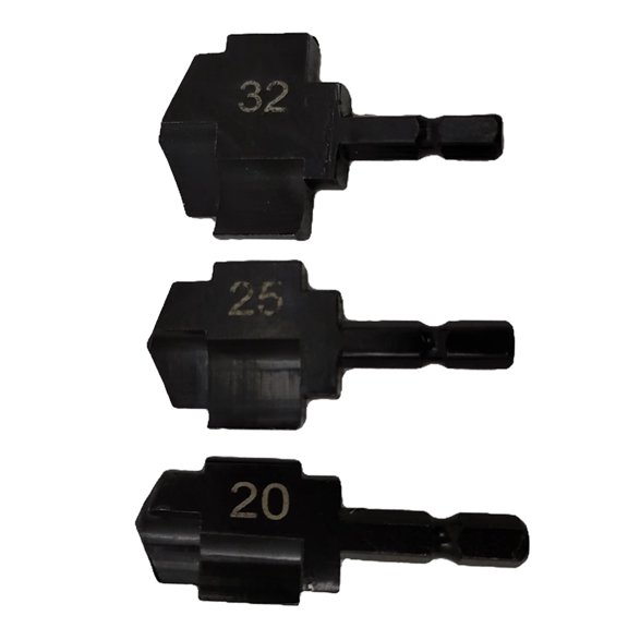 Sorven Pipe Reamer Kit Pipe Reaming Drill Bits, HSS Pipe Reamer Kit 3Pcs for Drilling and Expanding Tasks
