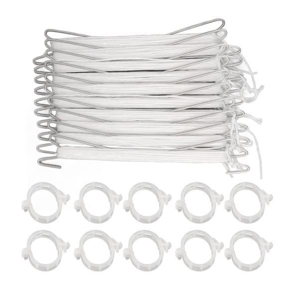 Sorven Plant Climbing Hooks Tomato Support Hooks, Stainless Steel Garden Hooks 10PCS with Twine for Vegetable