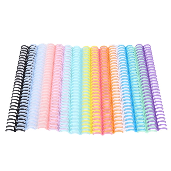 Sorven Plastic Binding Combs Comb Binding Rings, Plastic Spines 14Pcs 19mm X 30 Ring Versatile for Teachers Students for Notebook Desk Calendar