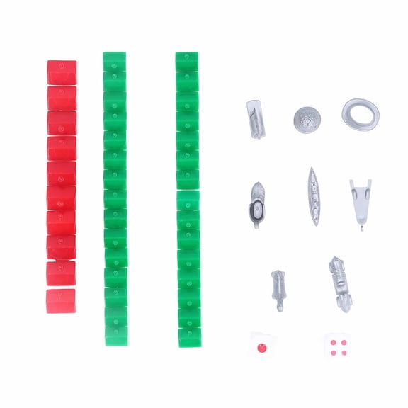 Sorven Plastic Board Game AccessoriesHotel Game Replacement Pieces, Exquisite Portable Durable Hotel Game Piece Supplement Plastic Various Shapes with Fittings for Party