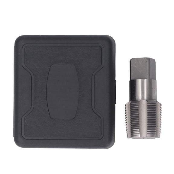 Sorven Plumbing Work Thread Repair Tool 1-1/2 NPT Pipe Tap, Effective Fix 1-1/2 Inch NPT Pipe Tap with Storage Box for Repair