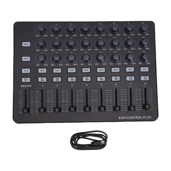Sorven Portable MIDI Controller Midi MIDI Keyboard Controller Portable MIDI Controller Music Creation Tool Control Knobs Push Sliders Buttons for Arrangement and Recording Studio