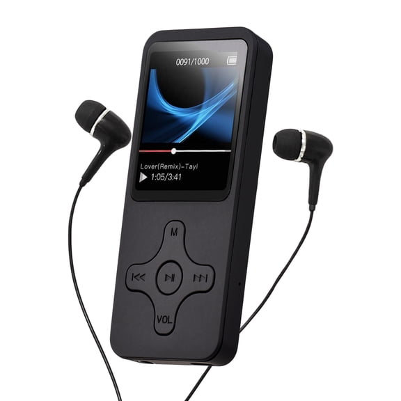 Sorven Portable MP3 Player Portable MP4 Player MP3 Music Player With Headphone LCD Screen Video Player Photo Viewer Support TF Cards Support Music FM Radio Video E-book Recorder