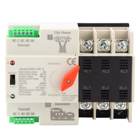 Sorven Power Transfer Power W2R-100 Dual Power Automatic Transfer Switch 3P 100A 50Hz Power Transfer Switch