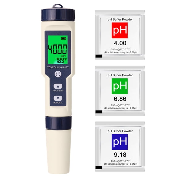 Sorven Professional Multi-parameter Combo Testing Meter Ph/ec//salinity/thermometer 5 in 1 Professional Multi-parameter Combo Testing Meter PH/EC/TDS/Salinity/Thermometer Digital Multi-Function