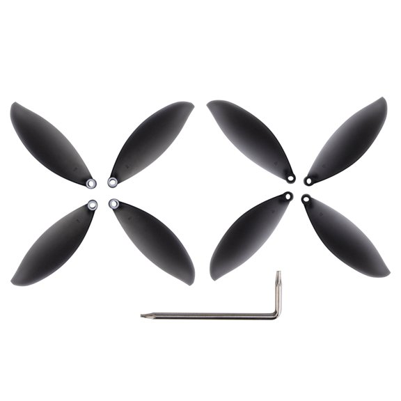 Sorven PropellerReplacement Propellers, Drone Propeller Blade Set of 8, Gray PC Propellers for Anafi RC Quadcopter, Light Weight with Wrench for Installation, Suitable for Anafi
