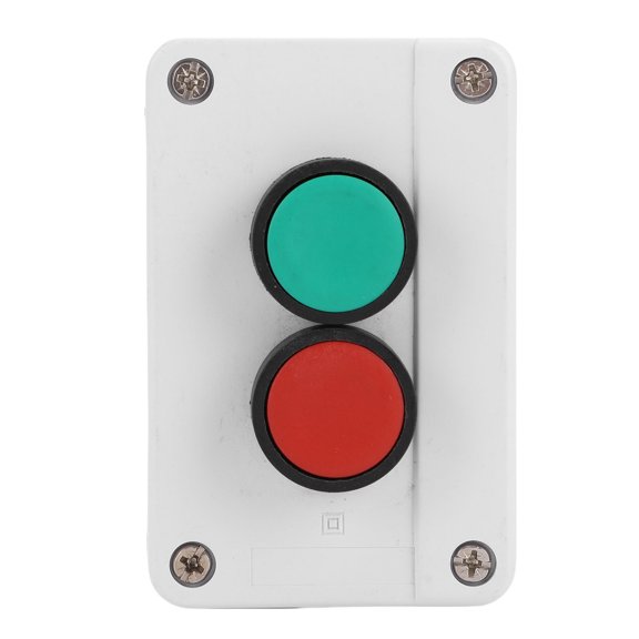 Sorven Push Button Box Momentary Push Button Switch Station NO Green NC Red IP65 Water Proof Start Stop Push Button Switch Box for Workshop Construction Site