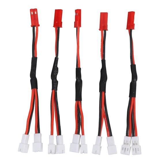 Sorven RC Adapter CableJST Plug Splitter, 5pcs Plastic Copper JST To PH 2.0 Connector for RC Motor
