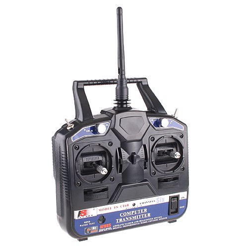 Sorven RC TransmitterRemote FlySky FS-CT6B Remote Controller Transmitter with FS-R6B Receiver 2.4G 6CH for RC Car Boat Quadcopter Glider Helicopter