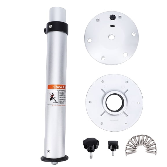 Sorven RV Desk Leg Leg Boat Table Pedestal 18.7-29.9in Adjustable Removable 360 Deg Rotation RV Table Leg Base Mount for Motorhome Boat Yacht Deck