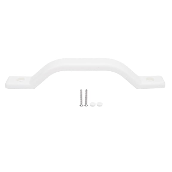 Sorven RV Entrance Handle RV Grab Handle, Entry Door Assist Bar HDPE 240mm for RVs Cargo Trailer Yachts Boats White
