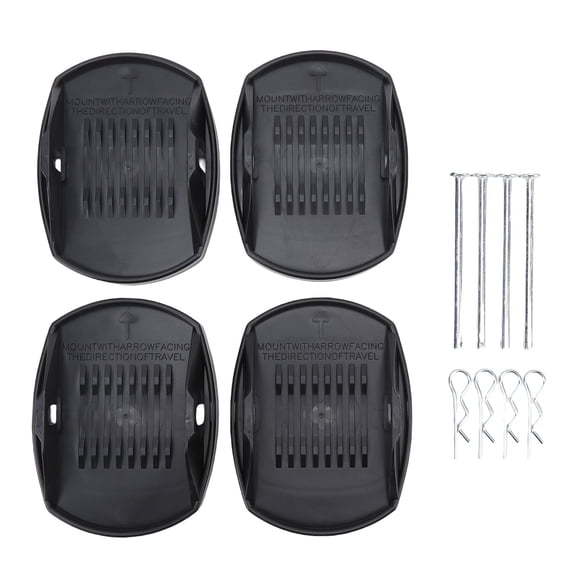 Sorven RV Jack Foot Pads RV Stabilizer Jack Pads, RV Jack Foot Pads Black for Travel Trailer 5th Wheels
