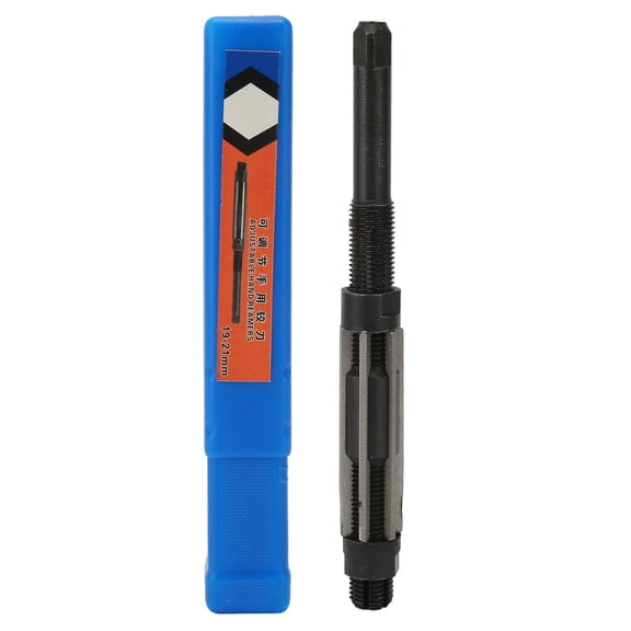 Sorven Reamer Chucking Reamer Tool, Wear Resistant Adjustable Hand Reamer 19-21mm with Storage Box for Metal