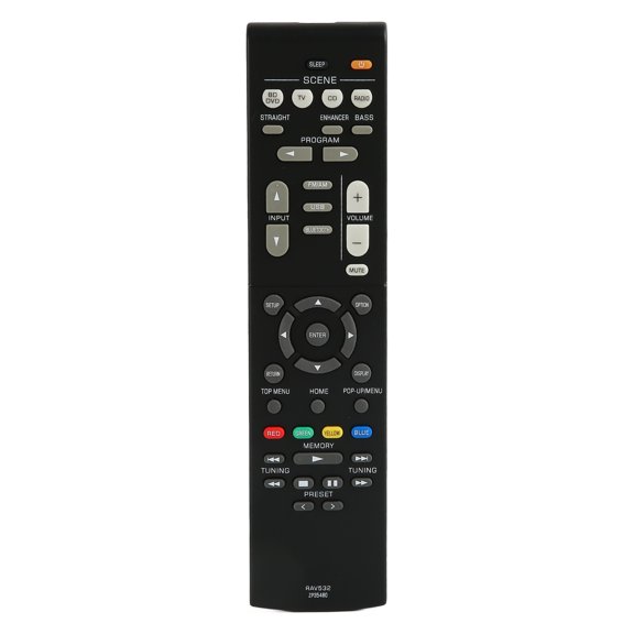 Sorven Receiver Accessories Replacement Remote Control, Sensitive Big Buttons Receiver Remote Control Easy To Access ABS RAV532 ZP35480 for RXV379 for RX R383BL for RXV383 for RX V379