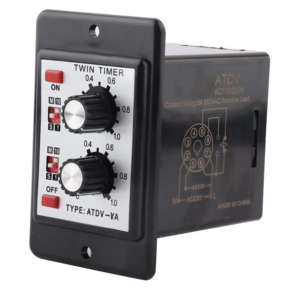 Sorven Relay Knob Timer Switch, Multifunctional Time Relay for Home Circuit