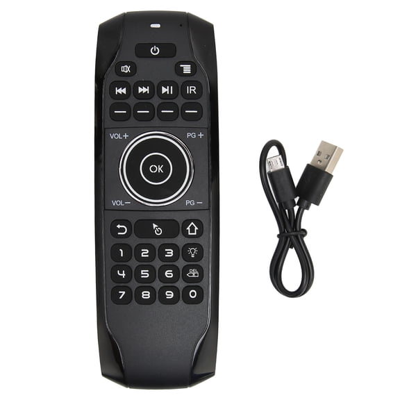 Sorven Remote Control Voice Television Remote Control, Bluetooth Version IR Function Voice Air Remote Control Dual LED Indicator Multifunction for Computer G7BTS Bluetooth Version Without Receiver