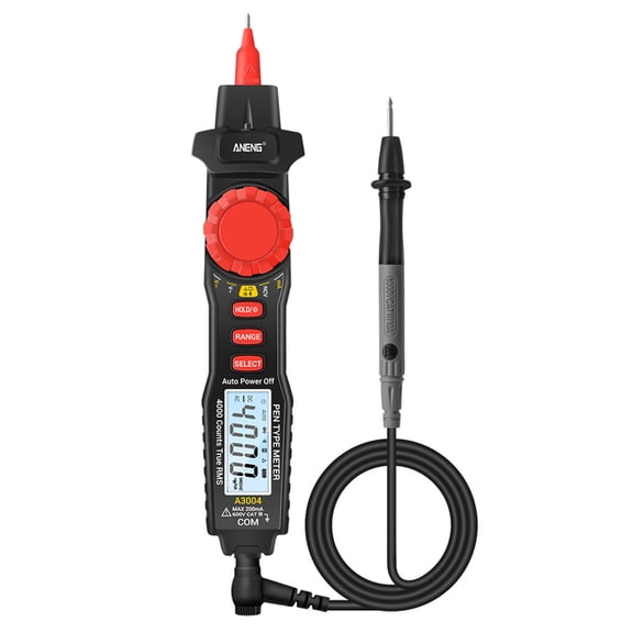 Sorven Resi Diode A3004 Digital Pen Multimeter Auto Range NCV AC/DC Voltmeter Ammeter Ohmmeter Resistance Meter with Capacitance Diode Test Continuity Alarm Backlit LCD Screen with Data