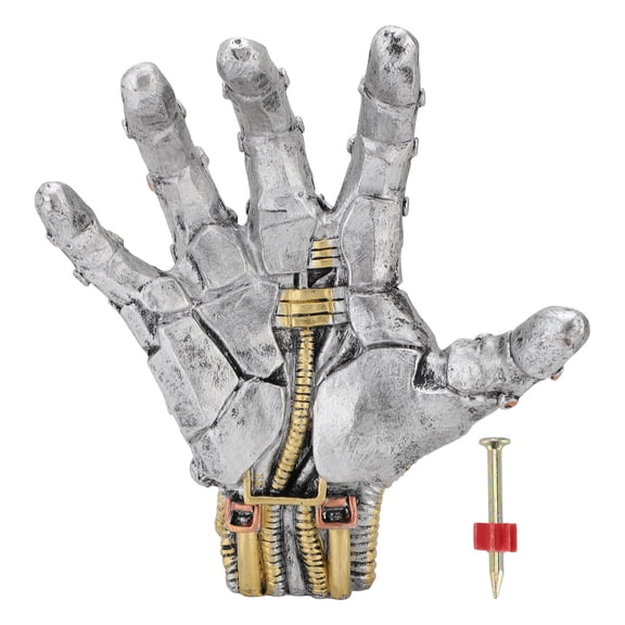 Sorven Robot Hand Sculpture Robot Hand Statue, Mechanical Hand Sculpture Resin for Living Room Study Office