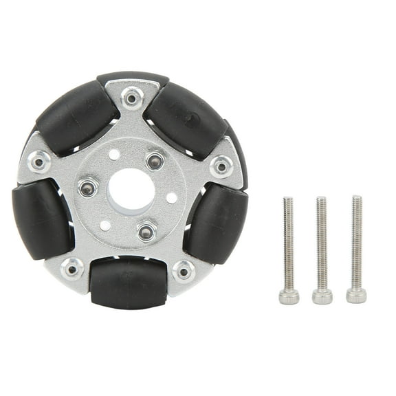 Sorven Robot Wheel Robot Wheel Replacement, Robot Wheel Aluminium Alloy with Screw for DIY