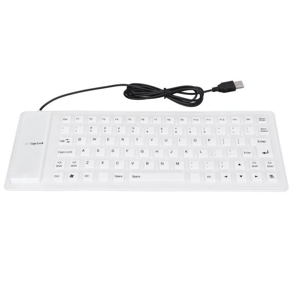 Sorven Rollable Keyboard Silent Foldable Silicone Keyboard, Soft Comfortable Portable Keyboard for PC, ,Dust Proof with,, , USB Wired, Number of Keys, 85 Keys