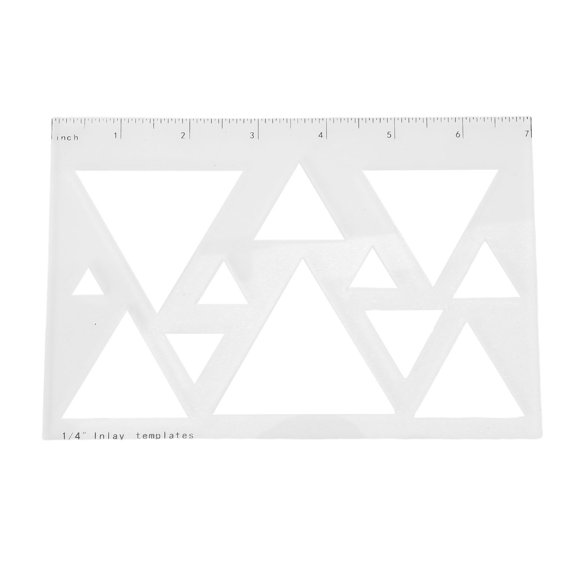 Sorven Router Stencil Router Inlay Decorative Template Clear Acrylic Stencil for Woodworking Projects
