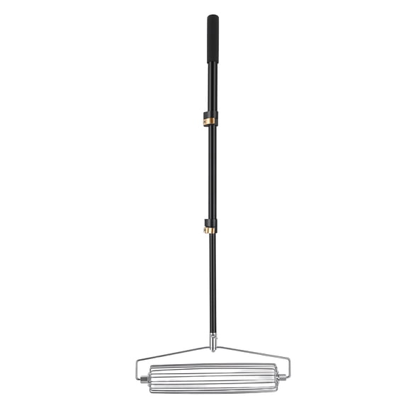 Sorven Sand Bunker Rake Tool Sand Trap Rake Roller Bunker Course Rake with Retractable Pole for Long Jump High Jump Baseball Fields Beach