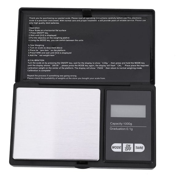 Sorven Scale 1000g/0.1g Pocket Scale, LED Digital, Portable Scale for Gold, Silver, , Jewelry with Stainless Steel Platform, Easy to Carry Anywhere, Blue Backlight Display Screen, Ideal for