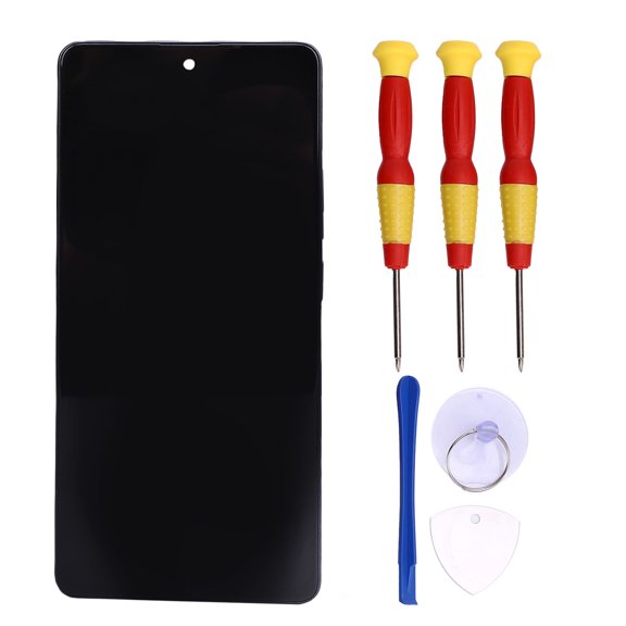 Sorven Screen Replacement for Poco M6 Pro Touch Screen Digitizer Assembly, Display Screen Digitizer Assembly Fingerprint Function with Frame Replacement for Note 13 Pro 4G for Repair