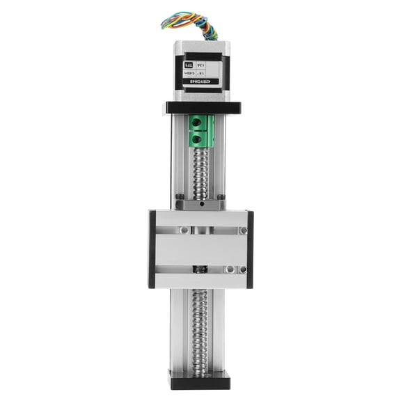 Sorven Screw Linear Stage Ball Screw Linear Stage, High Precision Stepper Motor Slide 12mm 100mm Stroke, Smooth Surface Aluminum Slide Table for CNC DIY Engraving Machine