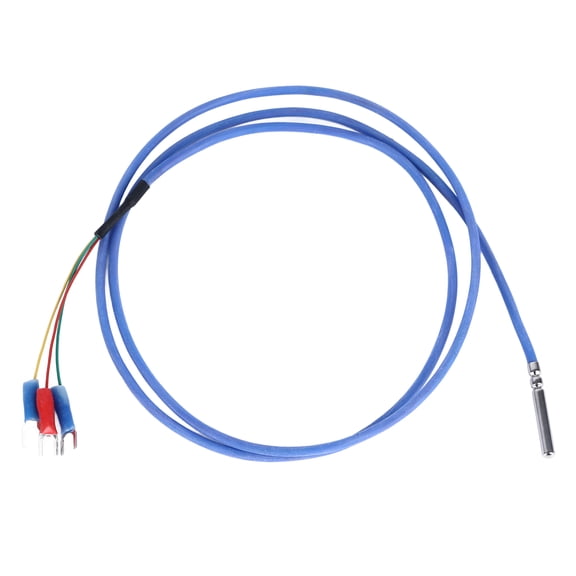 Sorven Sensor Temperature Sensor, Oil Proof Heat Resistant 1m Cable PT100 Temperature Sensor Probe Strong Anti Interference Stainless Steel for Fish Tanks