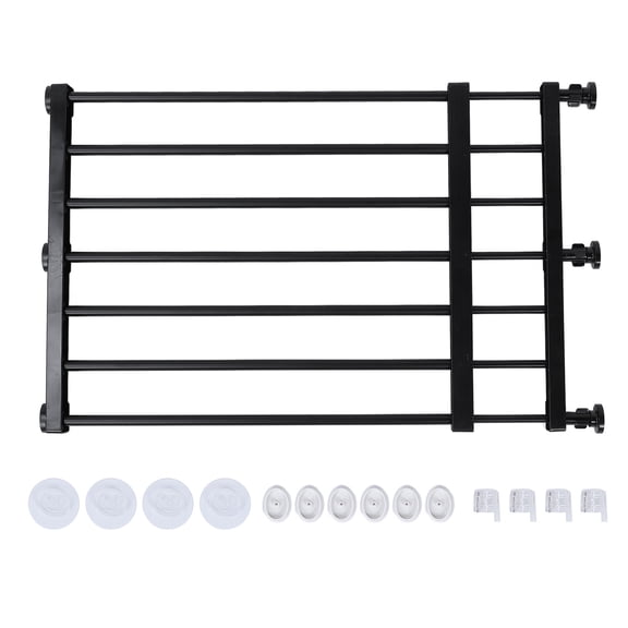 Sorven Short Expandable Dog Gate Short Dog Gate Expandable Versatile Easy Installation Step Over Pet Gate Suitable for Indoor Doorway Stair Window Kitchen