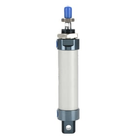 Sorven Single Rod Air Cylinder 25mm Bore 50mm Stroke Compact Aluminum Alloy Pneumatic Air Cylinder Acting Silver for Industrial Use