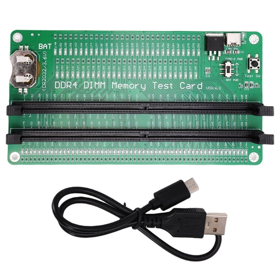 Sorven Slot Tester Card Tester RAM Memory Tester Card DDR4 Slot Diagnostic Analyzer for Laptop Computer with LED Light