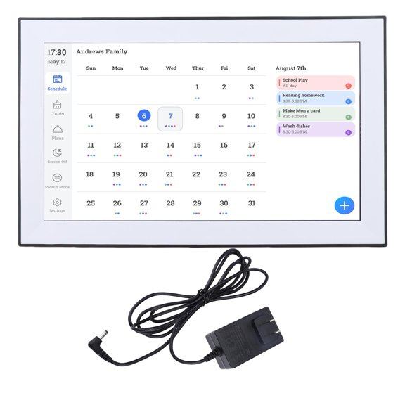 Sorven Smart Digital Calendar Display 15.6 Inch Digital Calendar Chore Chart WIFI Electronic Calendar Smart Family Planner Touchscreen Interactive Display For Your Daily Schedules