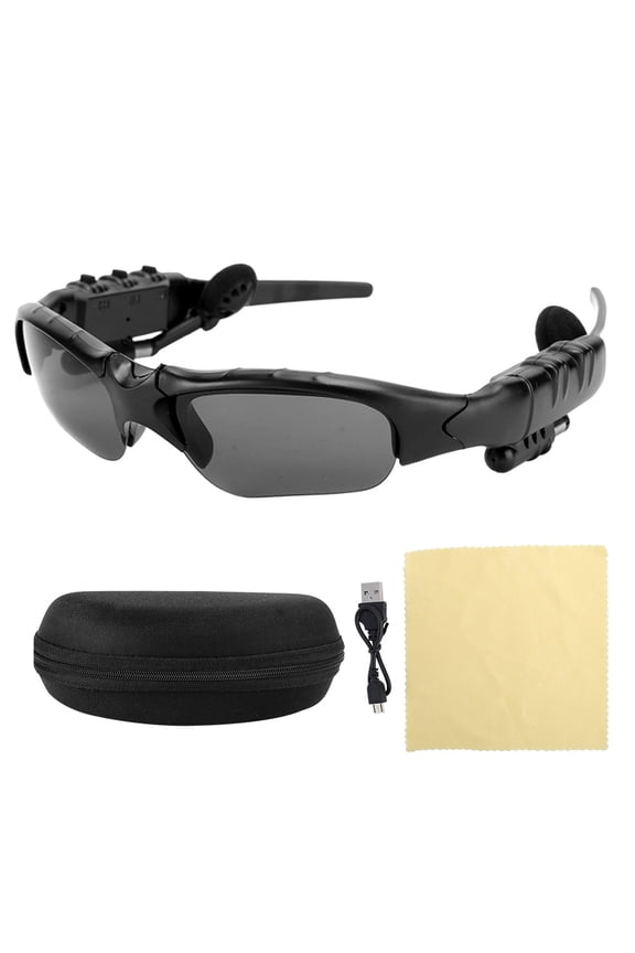 Smart SunglassesSmart Glasses, Rechargeable UV Polarized Multi Function Anti Wireless Bluetooth Sunglasses for Fishing