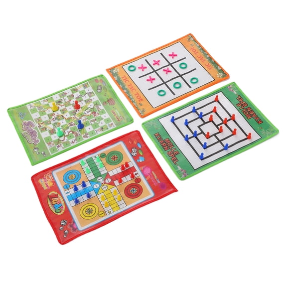 Sorven Snake and Ladder Chess Mini Board Games, Foldable Travel Board Games for Travel Game for Team Building Game for Indoor Games for Family Gathering