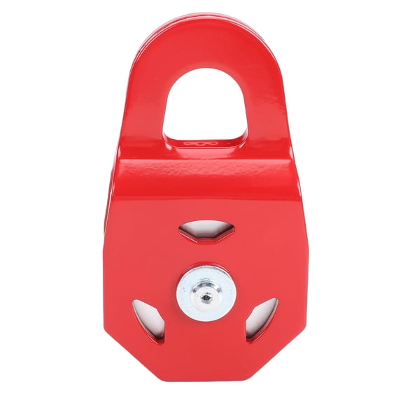 Sorven Snatch Block Pulley Block Winch Snatch Block 8 Ton Red Heavy Duty Multifunctional Towing Winch Snatch Block Pulley for Truck Tractor ATV UTV