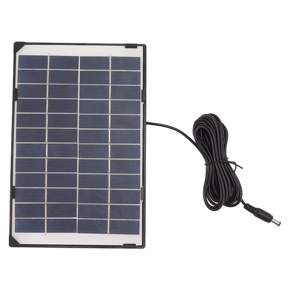 Sorven Solar Panel 6W 12V Solar Panel, 6W 12V Camera Surveillance Solar Panel Portable for Emergency Lights for Electric Fans