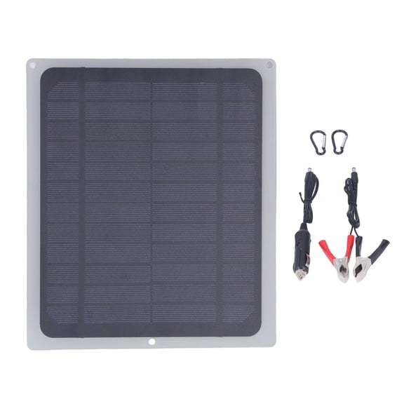 Sorven Solar Panel Solar Panel, Anti Reverse Charging USB Solar Panel Charger 12V 10W Lightweight Waterproof for Outdoor