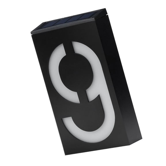 Sorven Solar Powered House Number House Solar House Number Solar Powered 1200mAh Rechargeable LED Illuminated Address Plaque