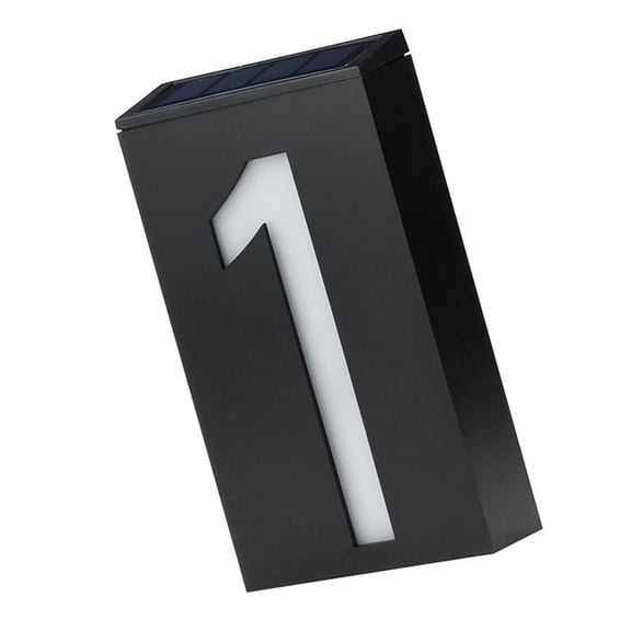 Sorven Solar Powered House Number Led Solar House Number Solar Powered 1200mAh Rechargeable LED Illuminated Address Plaque