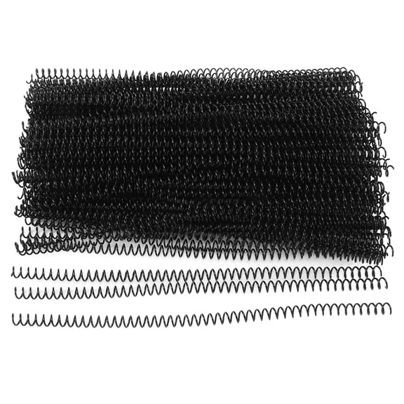 Sorven Spiral Binding Spines 100PCS Spiral Binding Coils 48 Loops 4:1 Pitch Plastic Binding Kit 8mm Diameter for Paper Documents A4 Size