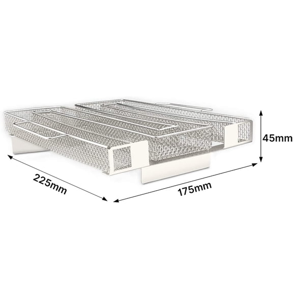 Sorven Stainless Steel Food Meat Smoker Smoker Cold Smoke Generator Stainless Steel Food Meat Smoker for Cold Smoking Grill Barbecue Smoker Accessories