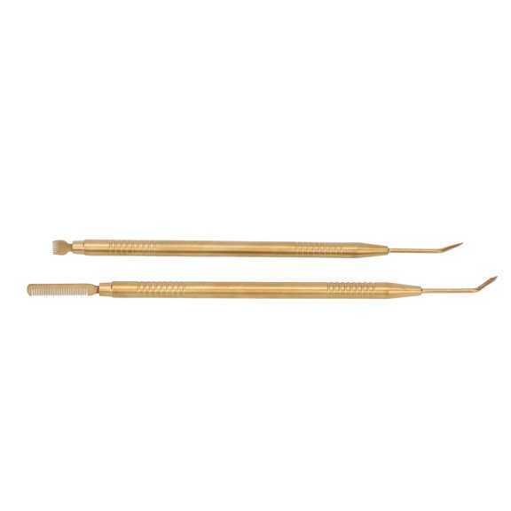Sorven Stainless Steel Lash Lift Tool Eyelash Lift Separator Tools 2pcs Stainless Steel Lash Separation Rod with Comb