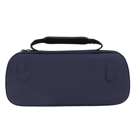 Sorven Storage Bag for Rog AllyGame Console Protective Case, Large Space Comfortable Handle Mesh Pockets Hard Shell Case Portable for Claw A1M Dark Blue