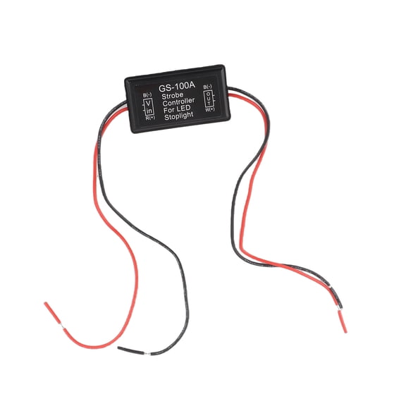 Sorven Strobe Controller Flasher Module, Strobe Controller Durable with Double-Sided Adhesive for Control the Brake Lights for 12V Cars Motorcycles,
