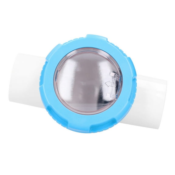 Sorven Swimming Pool Accessory Valve 2in Visible Check Valve Non Return Anti Backflow Accessories for Swimming Pool One Way Pipe