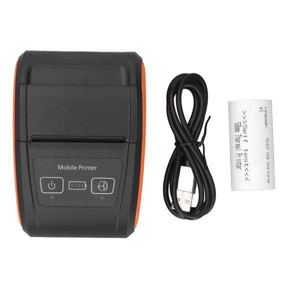 Sorven Thermal Printing Machine Printer, BT Receipt Printer High Speed Smoothly Printing 203DPI for Restaurant