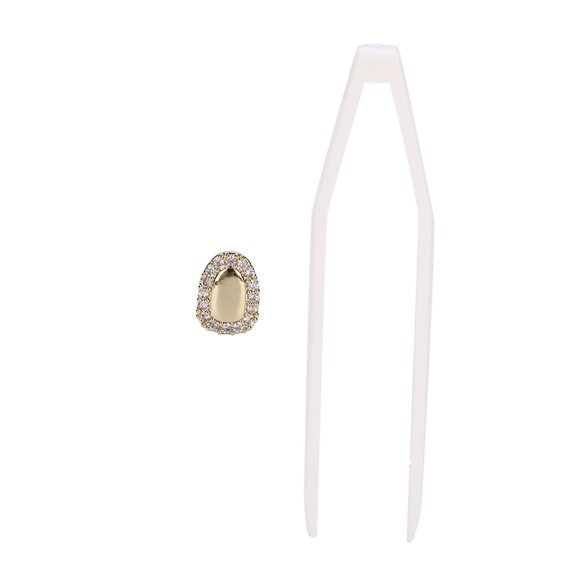 Sorven Tooth Teeth Decor, Electroplating Tooth Decoration for Party Gold