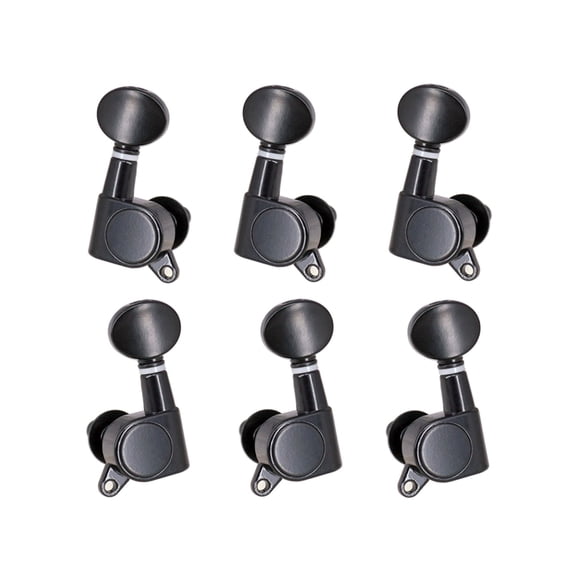 Sorven Tuning Machines Sealed Machine Heads Grover Tuning Pegs, Sealed String Tuning Pegs, Heavy Duty Machine Heads, 6pcs Right Guitar Tuners, Chrome Silver for Electric or Acoustic Guitar